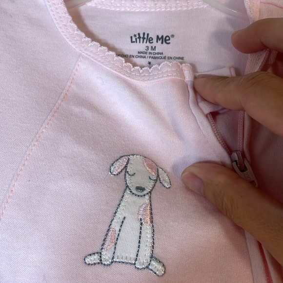 NWT. Little Me Infant Girl’s 3M Cotton Bodysuit. - Picture 3 of 9